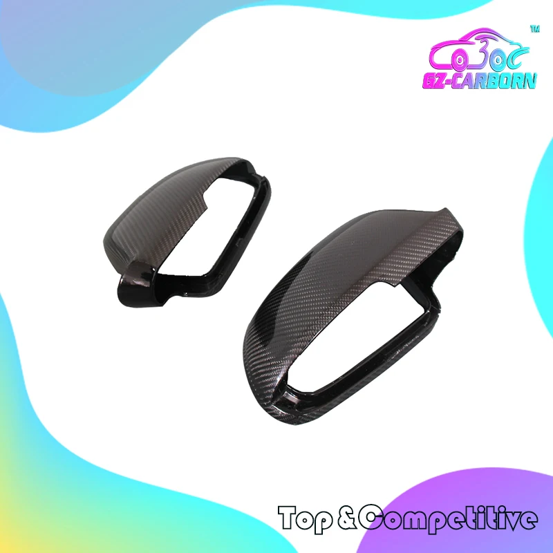 

Accessory ABS+Carbon Fiber Mirror Cover for Skoda Octovia 12 13 14 Superb 2009-2015 Replacement Style Body Side Rearview Caps