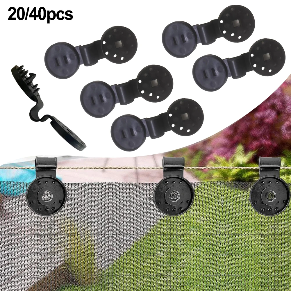 

40pcs Greenhouse Film Clips Sunshade Net Buckle Canopy Outdoor Garden Tent Fixing Sails Clamps Extension Support