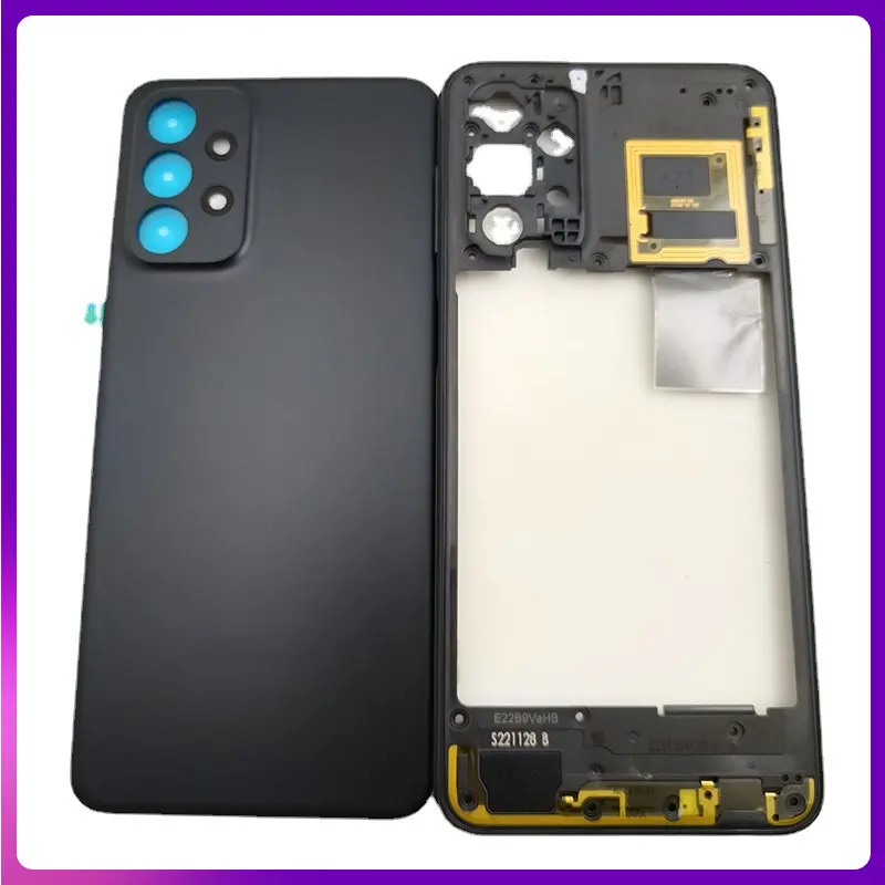 

For Samsung Galaxy A23 4G 5G A235 A236 Battery Case Housing Chassis Middle Frame Back Cover With Camera Lens Repair Parts