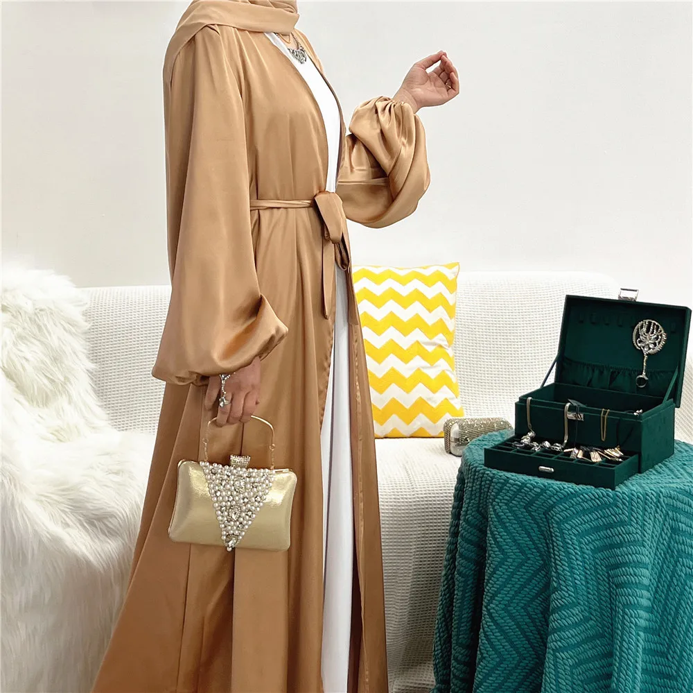 Ramadan cloth Open Abaya For Women Arabic Long Dress 2022 Fashion Muslim Eid Prayer Islamic Elegant