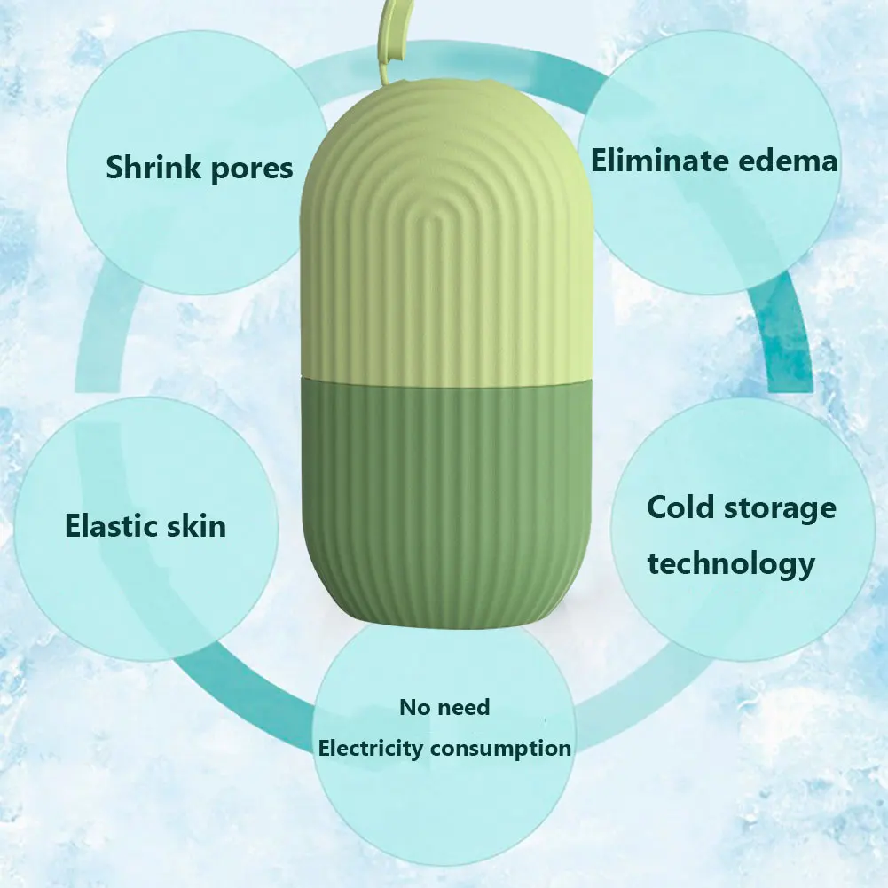 

Силиконовый роликовый массажер для лица, ледяная форма для охлаждения лица, лечение акне, снижение покраснений, инструмент для ухода за кож...