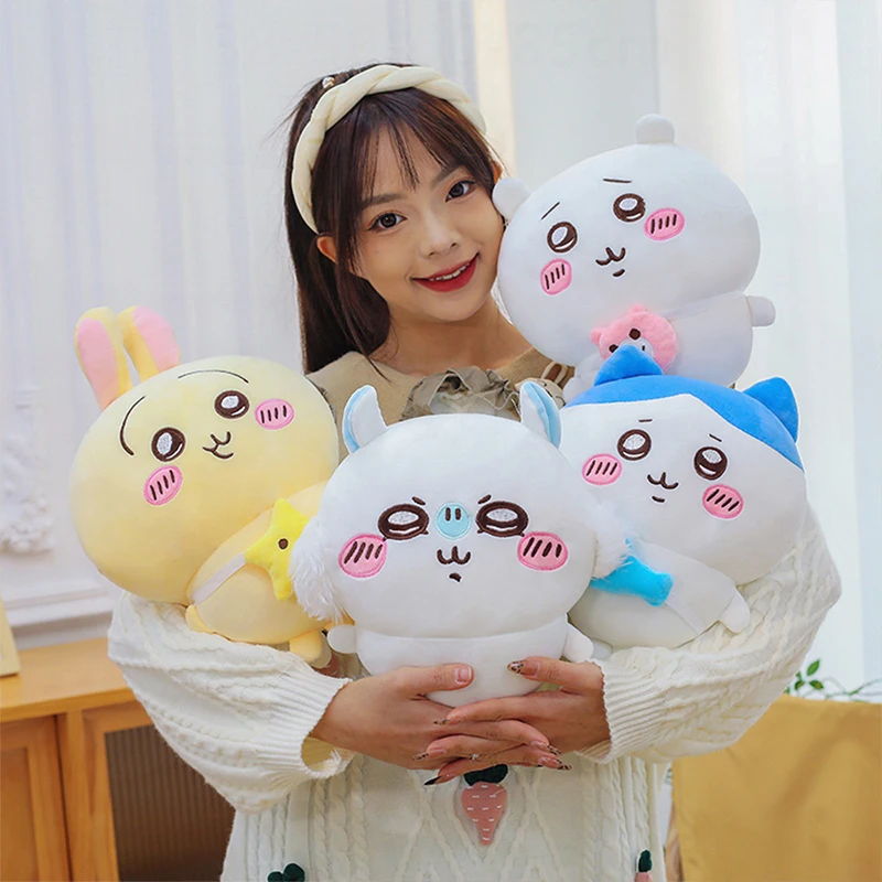 Фото Горячая 30-80 см Kawaii Hachiware Momonga плюшевые игрушки плюшевые куклы мягкие, но не легко деформируемые плюшевые украшения комнаты подарок на день рождения №1