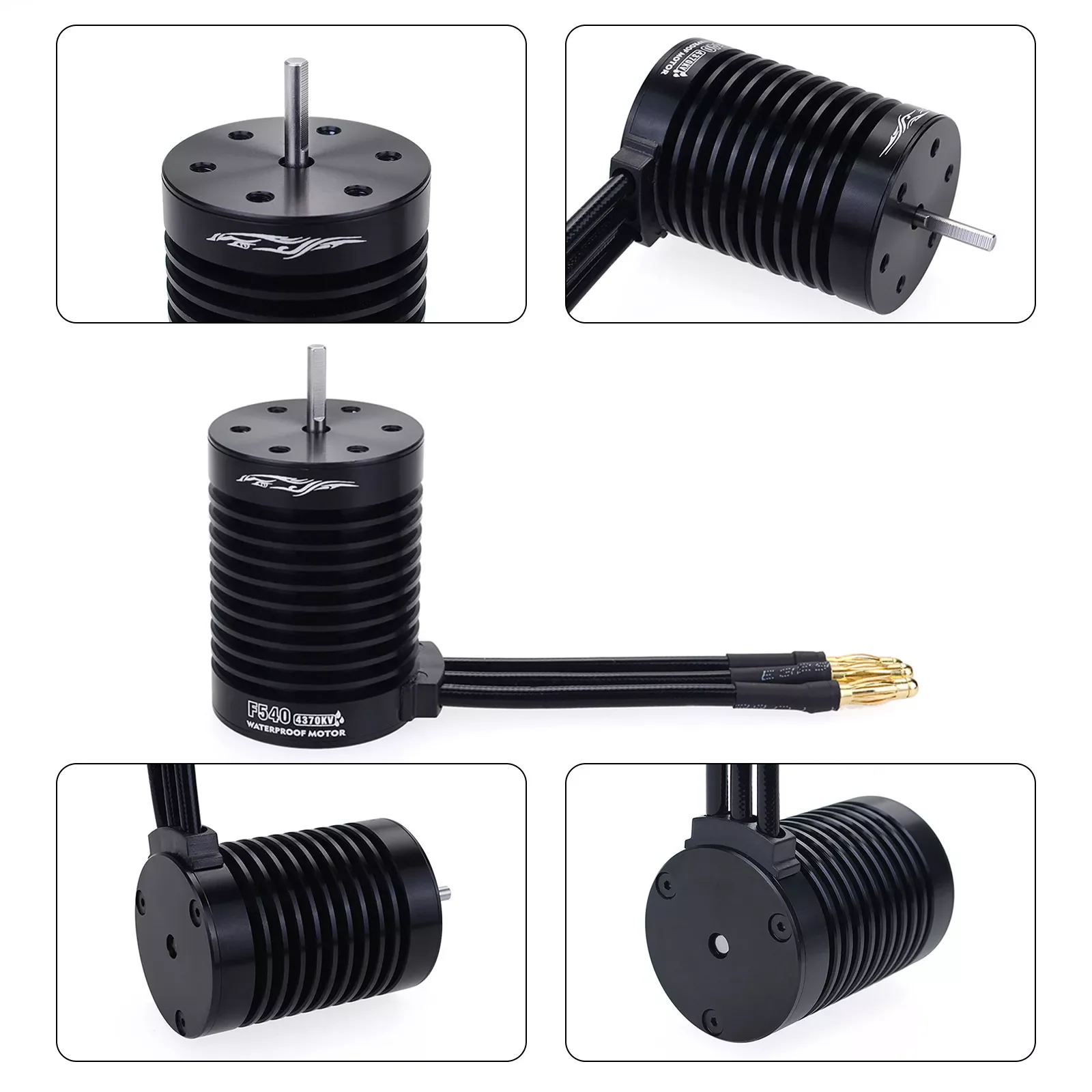 RC Part Waterproof for 1/10 RC Car Replacement Waterproof Combo Brushless Motor 60A Brushless Combo Kits enlarge