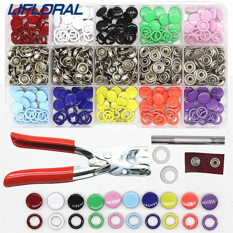 

Набор металлических застежек-гвоздиков, 5 цветов