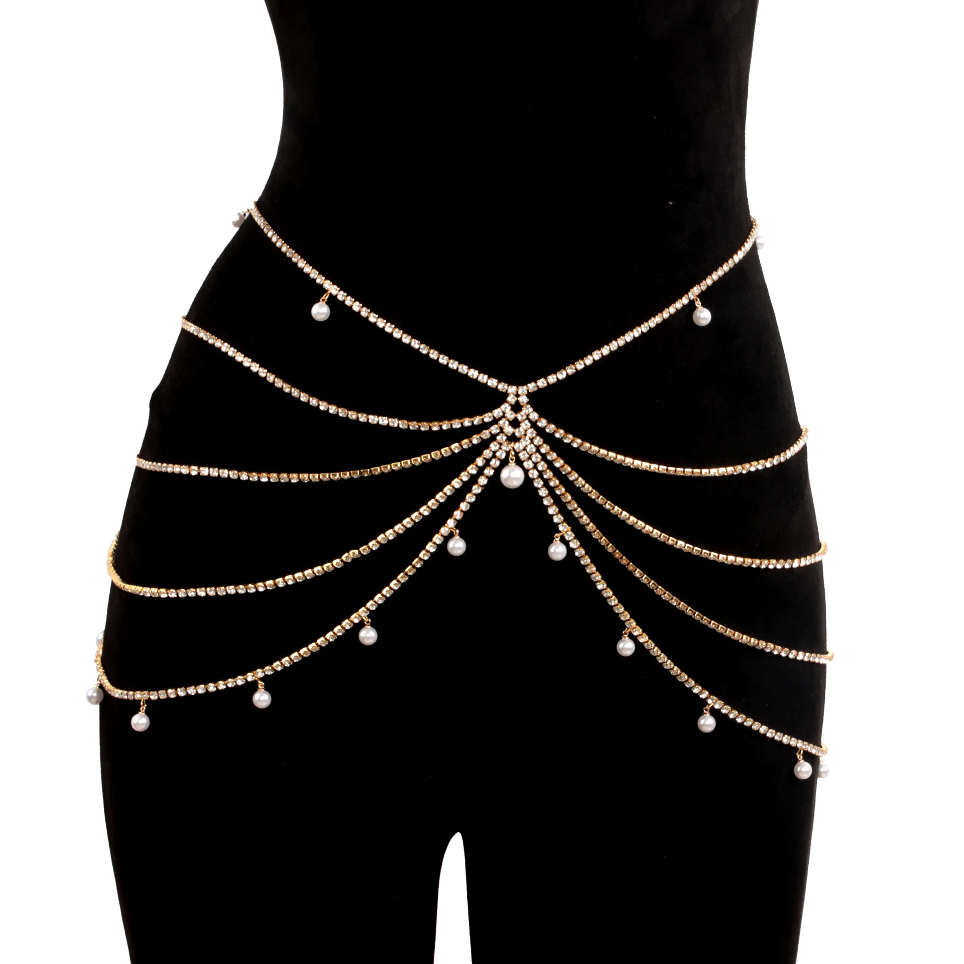 Богемная многослойная сексуальная стильная женская цепочка на талию