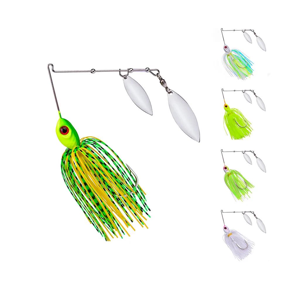 

10g 14g Spinnerbait Compound Rotating Sequin Bait Strong Sharp Hooks Compound Rotating Sequin Bait For Bass Pike