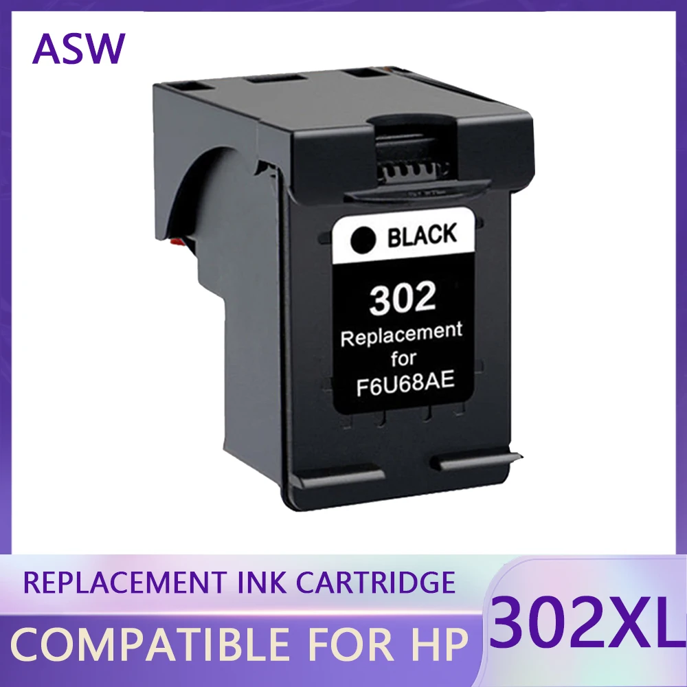 ASW Replacement Compatible Ink Cartridge For HP302 302XL For HP 302 DeskJet 1110 2130 for HP302XL Envy 4520 NS45 Officejet 3630