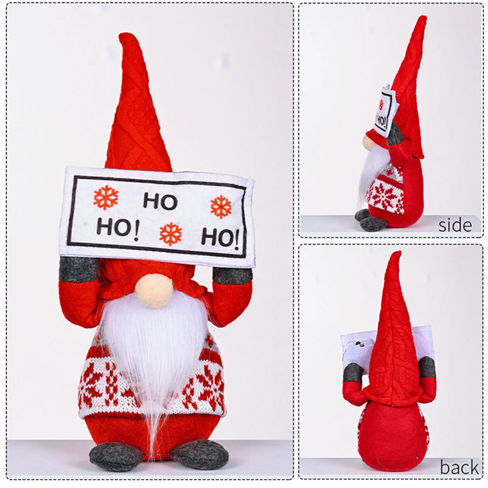 

Owl Ornaments for Christmas Tree Bulk Decorative Ornaments Holding Lights Sign Faceless Doll Doll Christmas Decoration Window