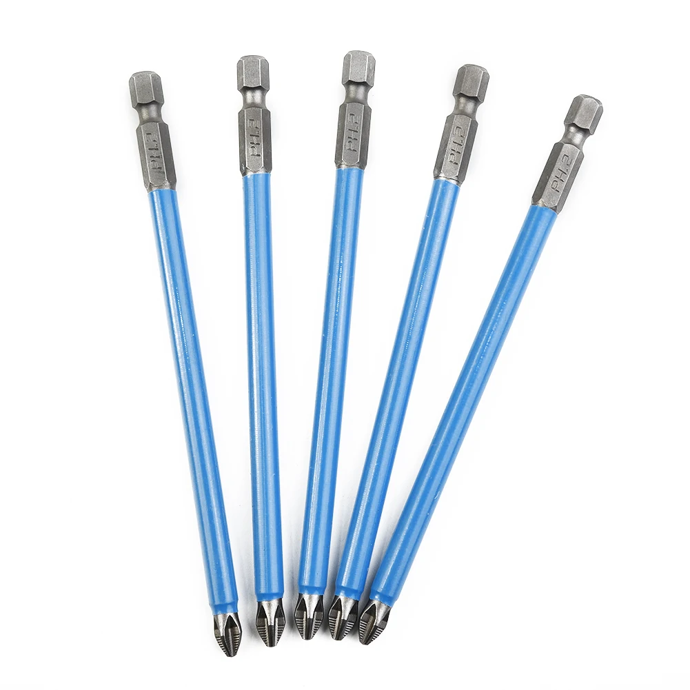 

5pcs Screwdriver Bit Accessories Non slip Repair Replacement Set Spare Tool Electric Extra Long High hardness Magnetic