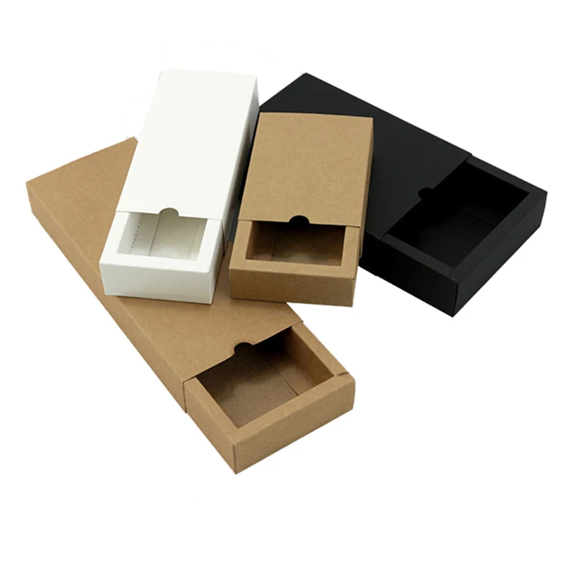 , Cardboard Drawer Box, Cd Sleeve Black Slide Box Custom Gift Box