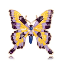 tulx enamel butterfly brooches for women clothes badges autumn cute insect brooch pins fashion jewelry coat accessories