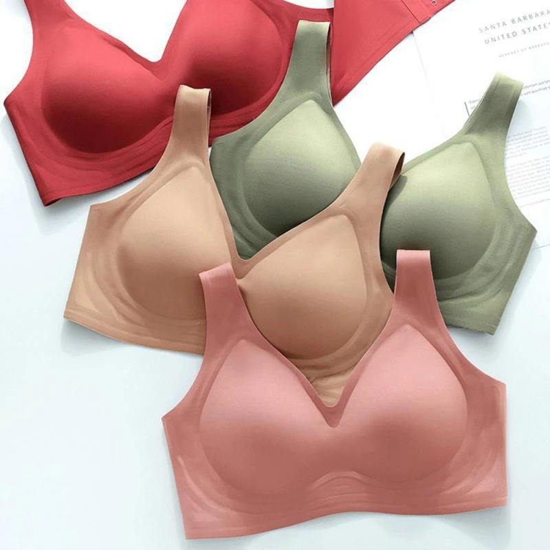 

Бюстгальтер женский оверсайз, стильный жилет без застежек, тонкое модное нижнее белье на косточках, на лето