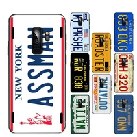 retro license plate number phone case for samsung s20 lite s21 s10 s9 plus for redmi note8 9pro for huawei y6 cover