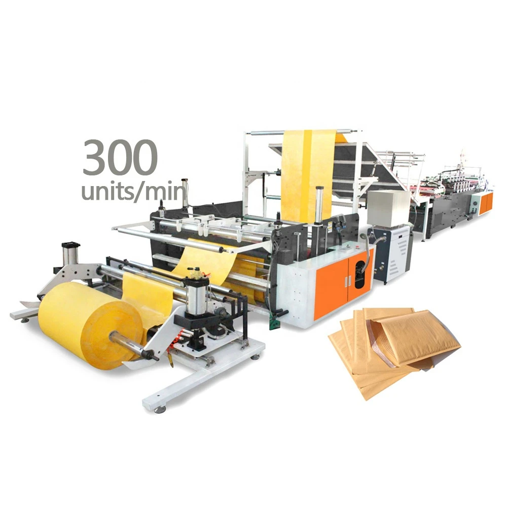 

2022 New Model High Speed Kraft Paper Laminated Air Bubble Bag Mailer Envelope Bag Making Machine