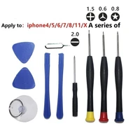 repair and disassembly tool set screw knife kit 10 pieces for apple 4 8px11 and android simple mobile phone