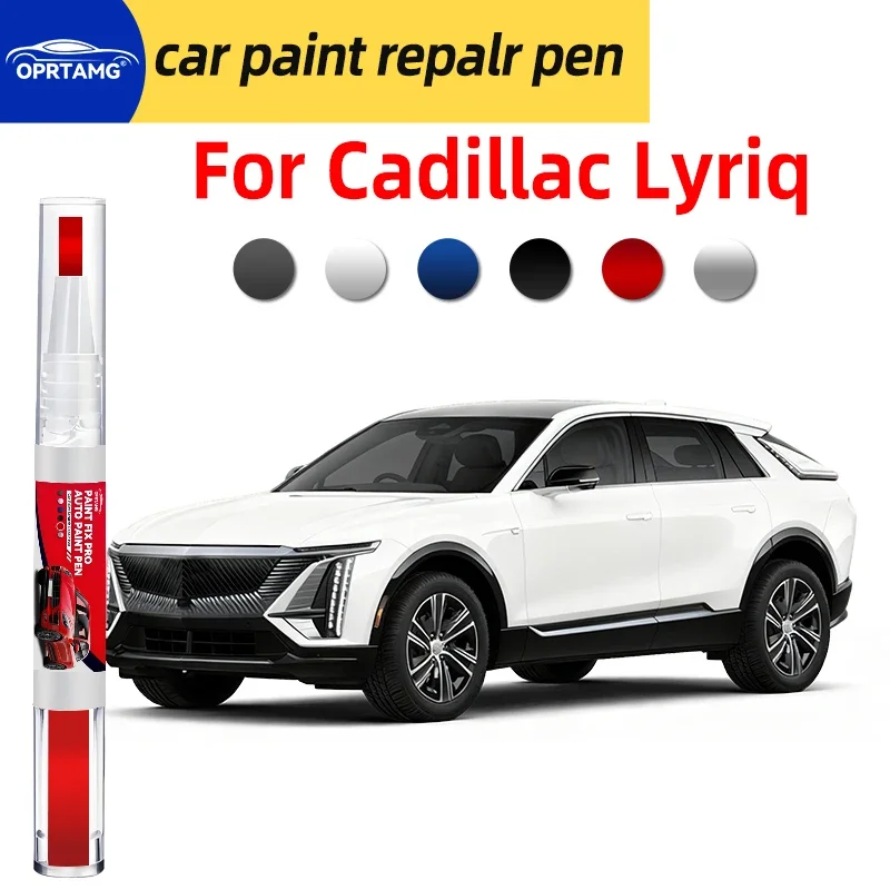 Фото Ручка-корректор для ремонта автомобильной краски, для Cadillac Lyriq, для устранения царапин, черная аэрозольная краска, инструменты для покраски автомобиля, аксессуары, гаджеты, автотовары №1