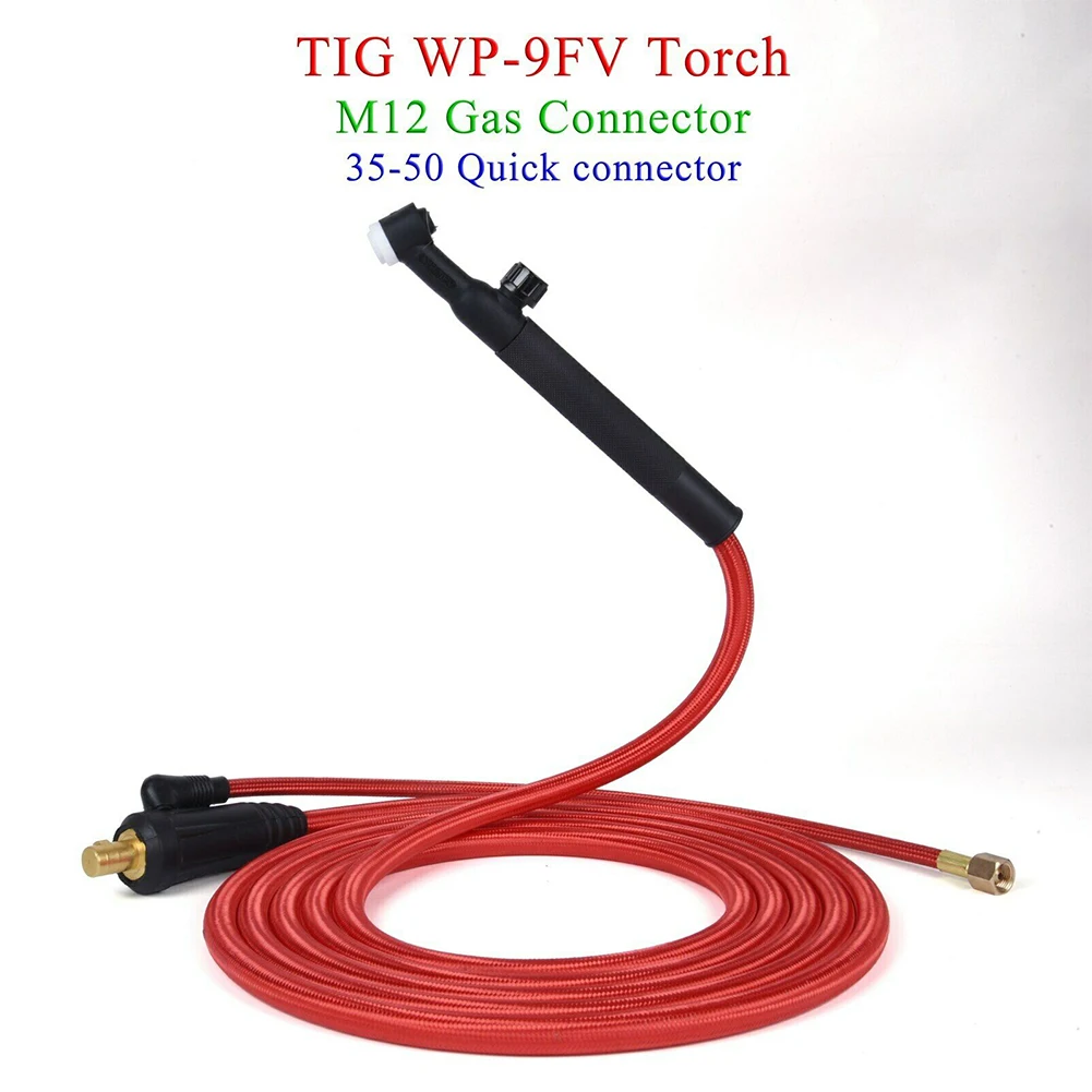 

TIG Torch Flexible Hose Cable 4M WP9F 9FV TIG Welding Torch Flexible Soft Hose Cable Wires M12*1mm DKJ 10-25 35-50 Welding Parts