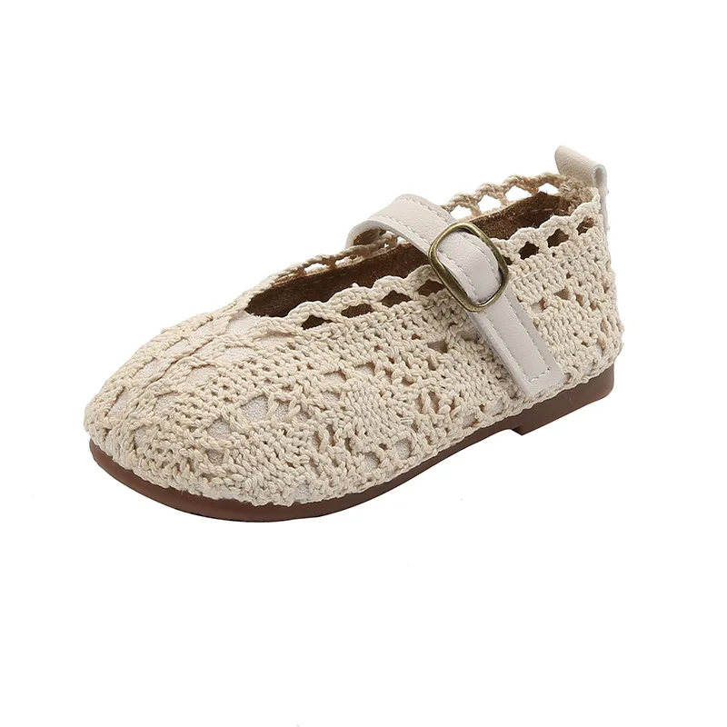 

Туфли детские кружевные, на шнуровке, Нескользящие, из дышащей ткани