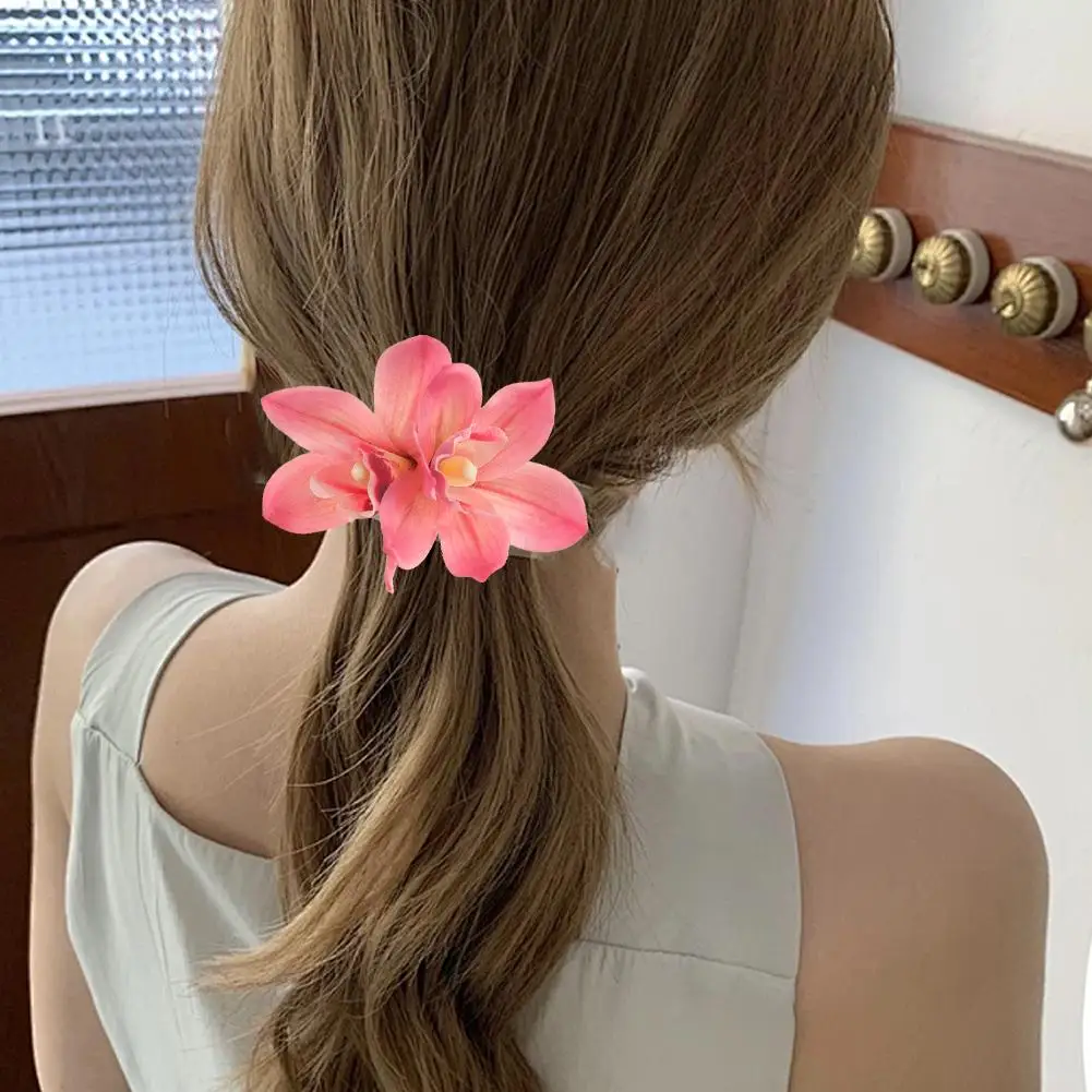 Новая заколка для волос с имитацией орхидеи модная богемная челка боковым