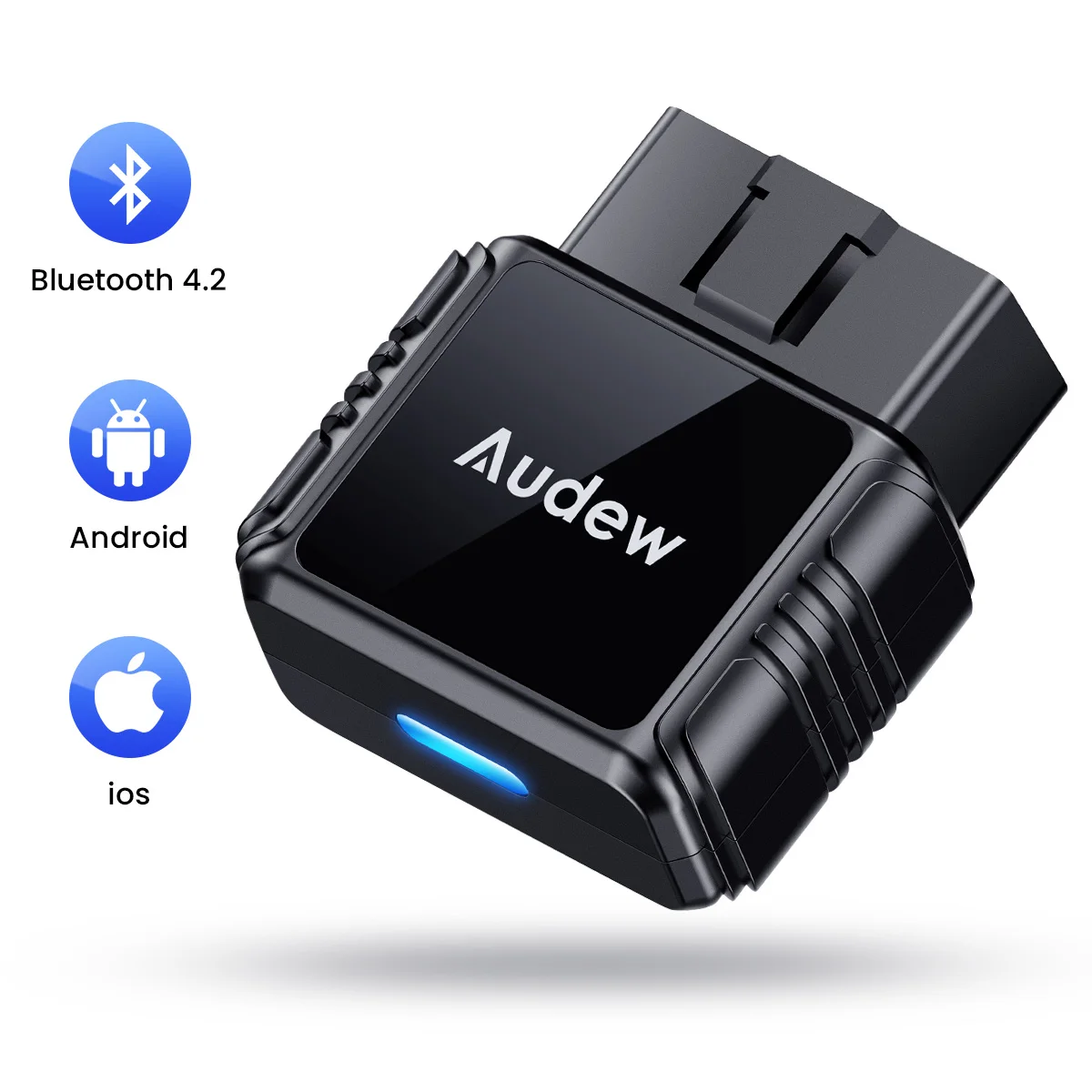 

AUDEW M2 OBD2 автомобильный диагностический инструмент Bluetooth V4.2 автомобильный считыватель кодов диагностический инструмент для Android и IOS проверка считывания кодов освесветильник двигателя