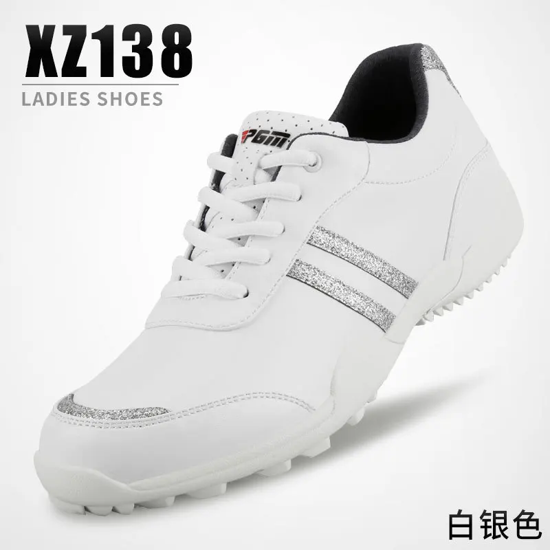 New PGM Women Golf Shoes Anti-slip Breathable Golf Sneakers Ladies Super Fiber Waterproof Shoes Outdoor Sports Leisure Trainers
