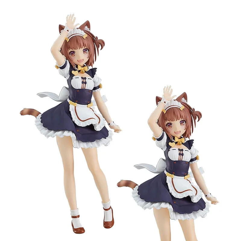 

18CM Anime Game Figure Cute Girl Catgirl Paradise Maid Red Beans Standding Model Dolls Toy Gift Collect Boxed Ornaments PVC