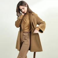 straight 100 cashmere double sided cashmere coat womens high end medium and long wool coat