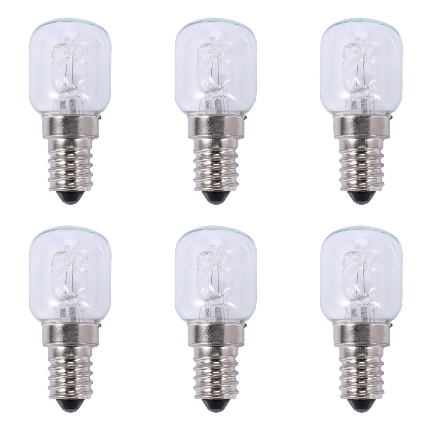 

6X E14 High Temperature Bulb 500 Degrees 25W Halogen Bubble Oven Bulb E14 250V 25W Quartz Bulb