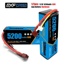 2units dxf 11 1v 60c 5200mah 3s lipo battery with deanst connector hardcase battery for rc car boat truck helicopter airplane