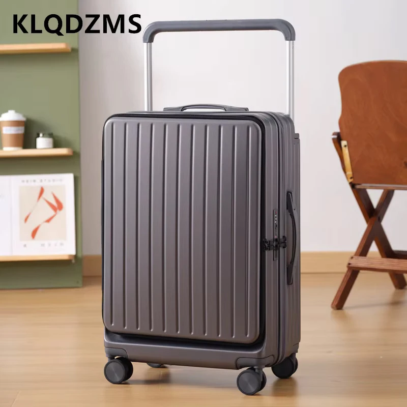 KLQDZMS ABS + ПК Чемодан Мужской 20-дюймовый посадочный бокс 22 дюйма на колесиках