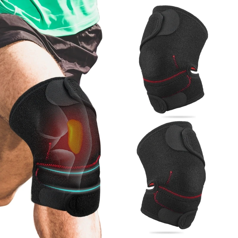 

Adjustable Knee Compression Brace Support Breathable For Arthritics Knee Pains Relief Gym Running Cycling Weight-Lifting