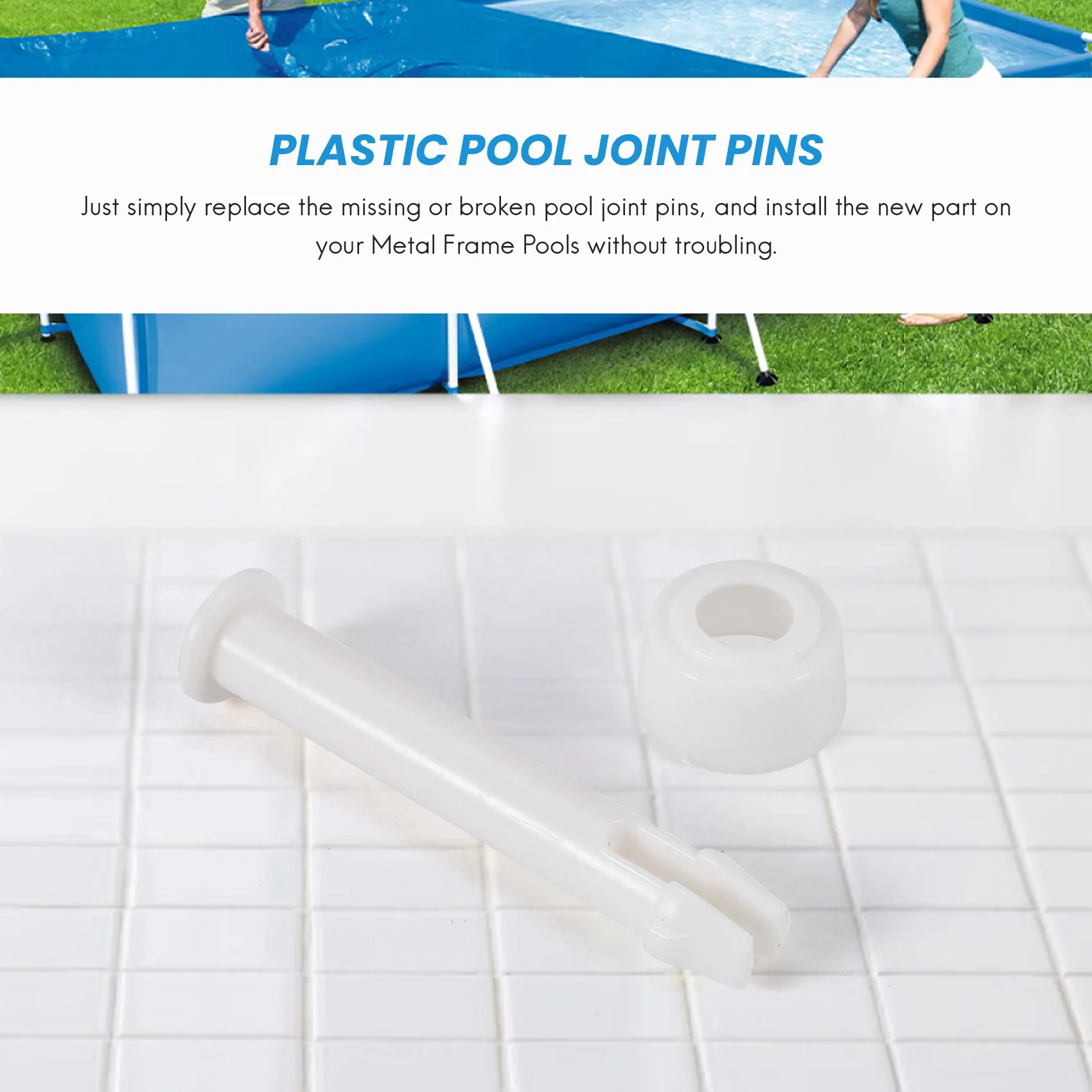 

20 шт., штифты для соединения бассейна, 6 см/28270 дюйма