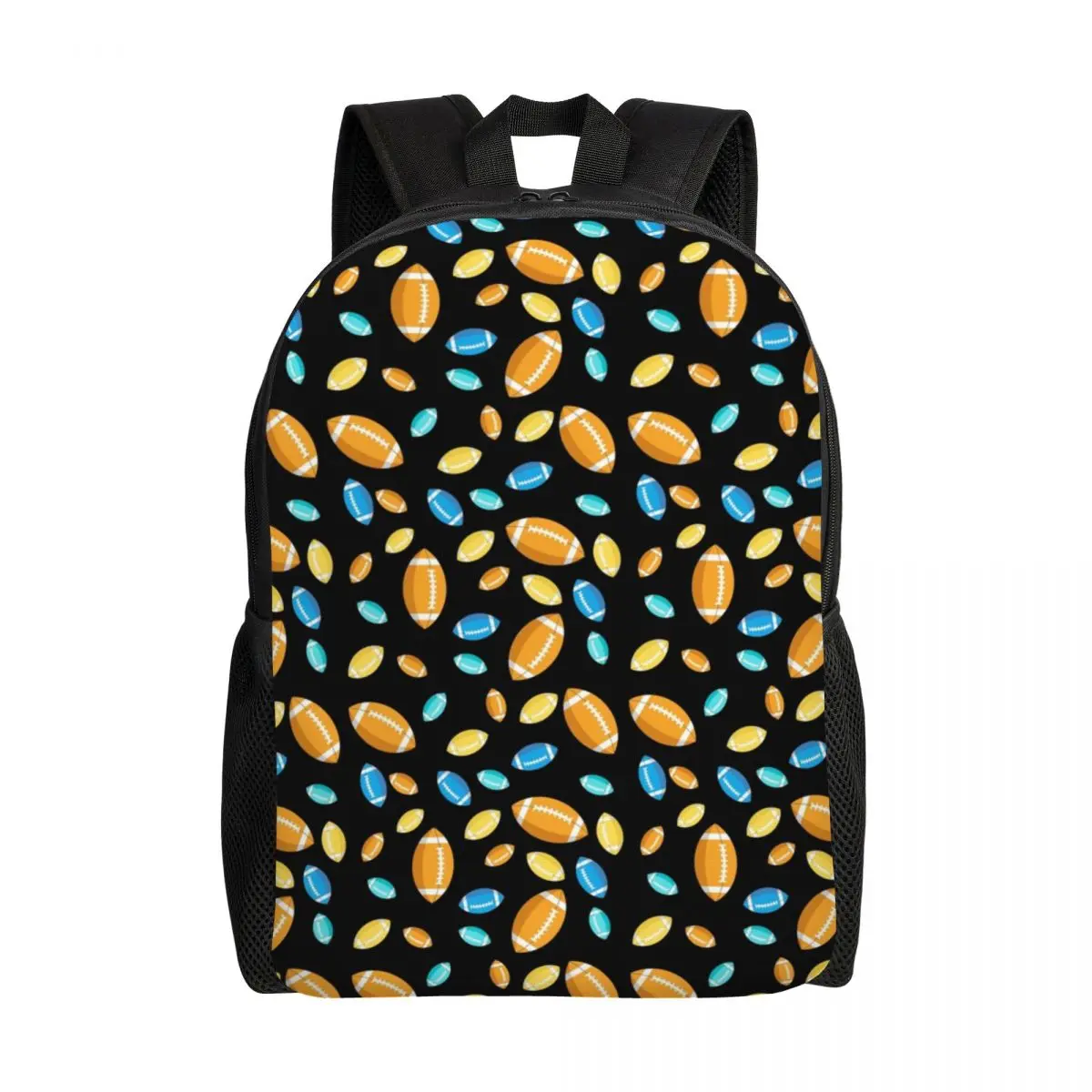 

American Rugby Ball 3D Print Backpacks for Boys Girls School College Travel Bags Men Women Bookbag Fits 15 Inch Laptop