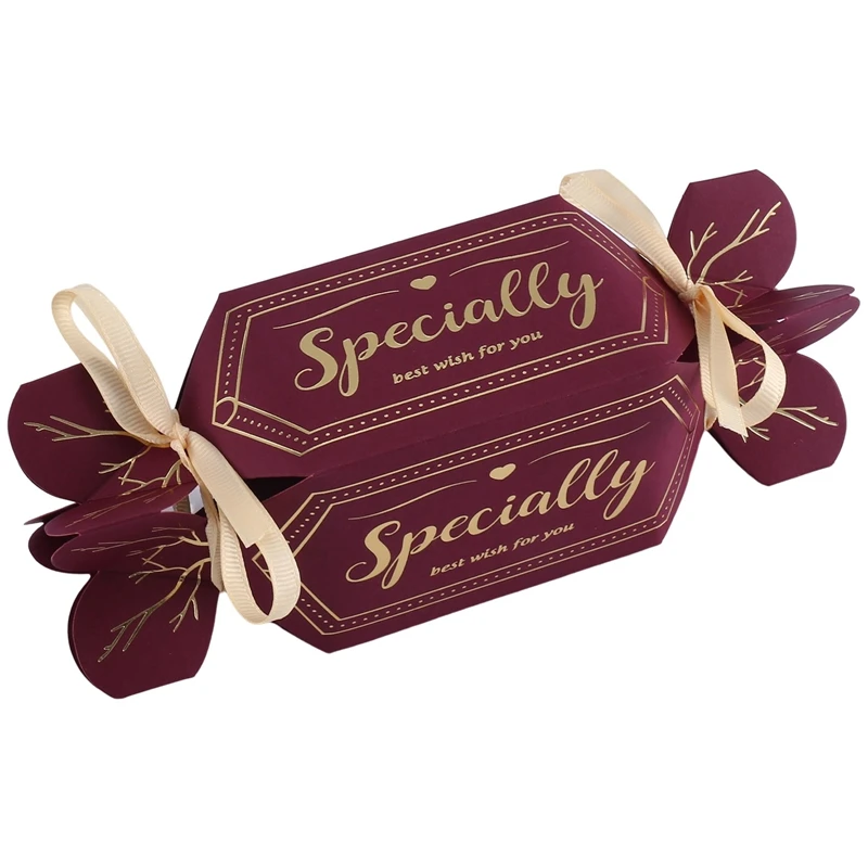 

20Pcs Candy Favor Boxes, Birthday Wedding Party Favor, Chocolate Candy And Gift Boxes With Ribbon For Wedding Party