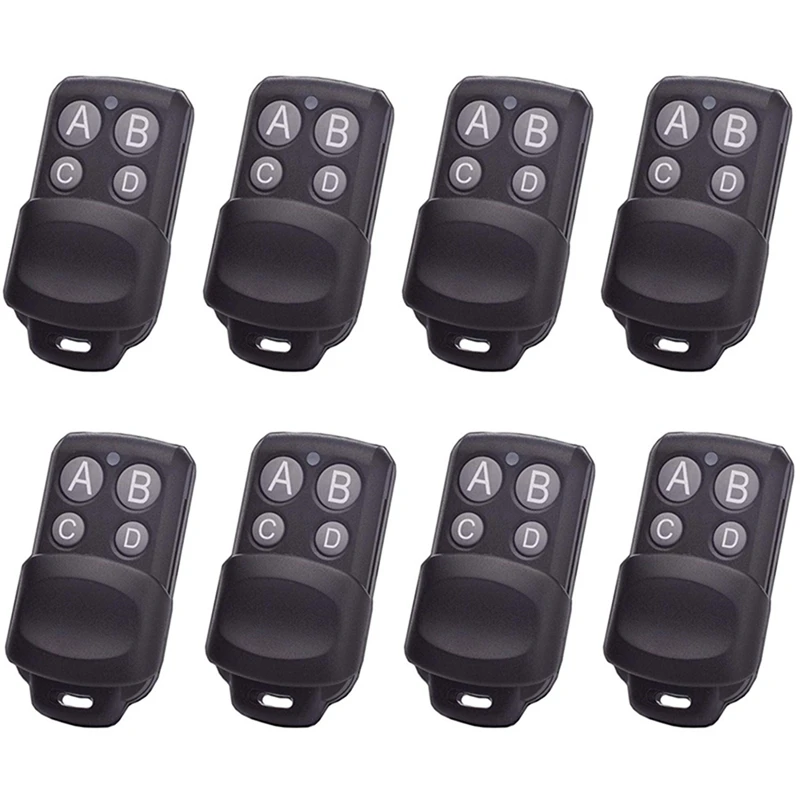 

8X AB038 Wireless RF Remote Control 433Mhz Electric Gate Garage Door Remote Control Key Controller