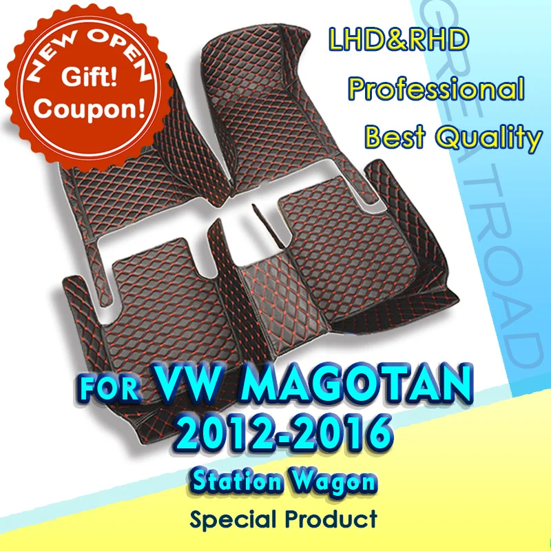 

Автомобильные коврики для Volkswagen VW Magotan Station Wagon 2012-2016 2013, оригинальные автомобильные подкладки для фургона, аксессуары для обложки
