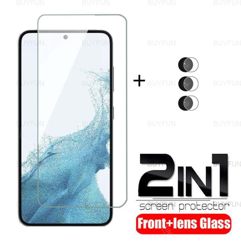 

Чехол для Samsung Galaxy S23, защитная пленка из закаленного стекла для экрана Samsung S23 Plus Samsun S23 S23 + Защитная пленка для объектива камеры