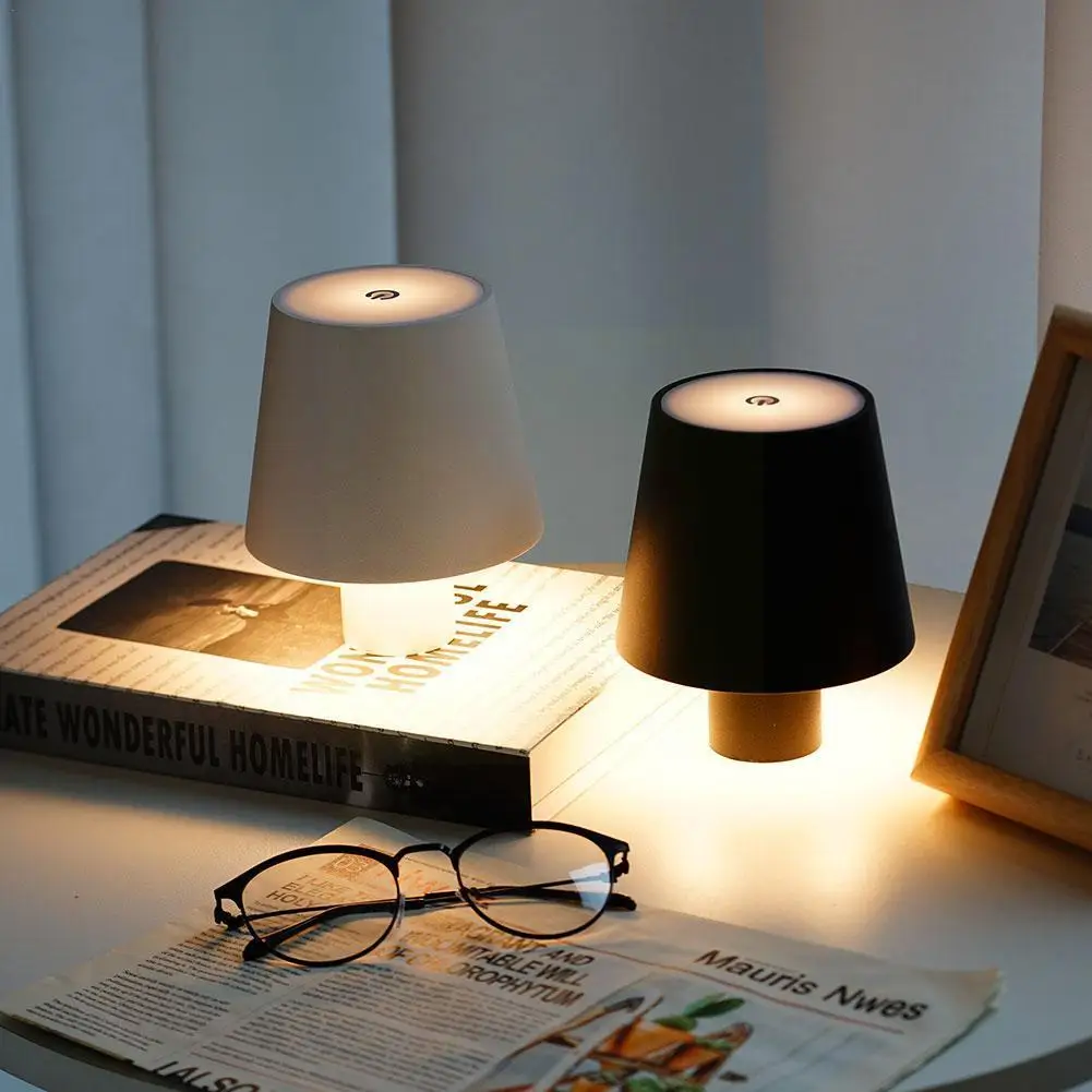 

Creative Wine Bottle Base Rechargeable Desk Led Lamp Operated Night Mushroom Holders Light Lamp Restaurant Battery Dining B T5M1