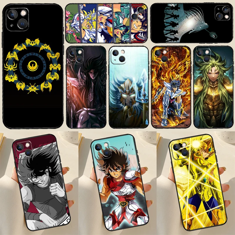 Чехол Saint Seiya для телефона iPhone 12 11 13 14 Pro Max SE 2020 2022 7 8 Plus X XR XS Mini чехол |