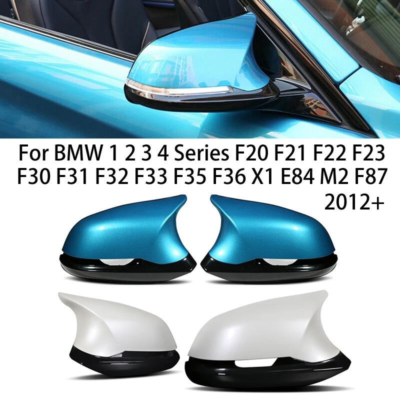 

ABS Carbon Fiber Mirror Cover for BMW 1 2 3 4Series F20 F21 F22 F23 F30 F31 F32 F33 F35 F36 X1 E84 M2 F87 2020+ No Camera Hole