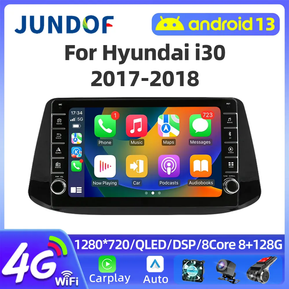 Беспроводной автомобильный радиоприемник на Android juof для Hyundai I30 2017-2018