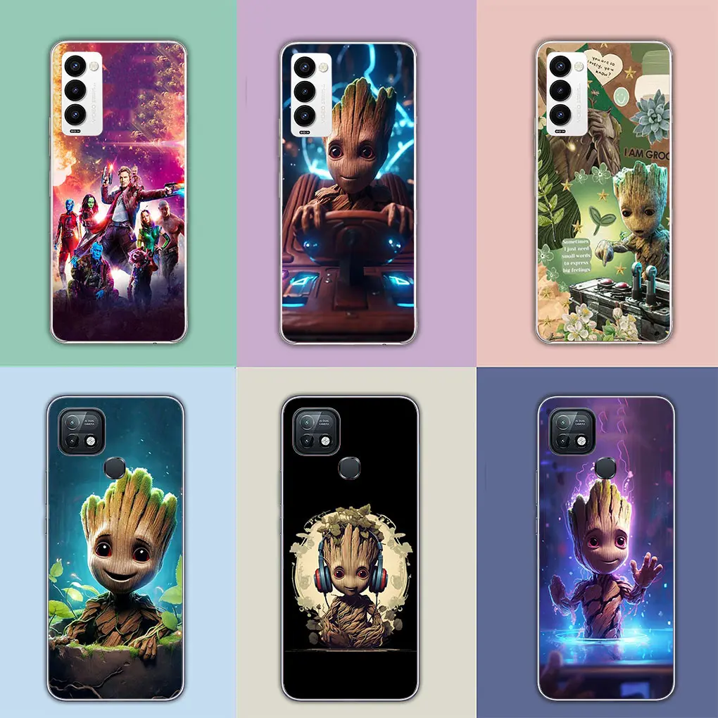 Guardians of the Galaxy Baby Groots Phone Cover Case for Motorola Moto G04 G71 G73 G32 G34 E14 G7 G9 G24 Power One Fusion Plus