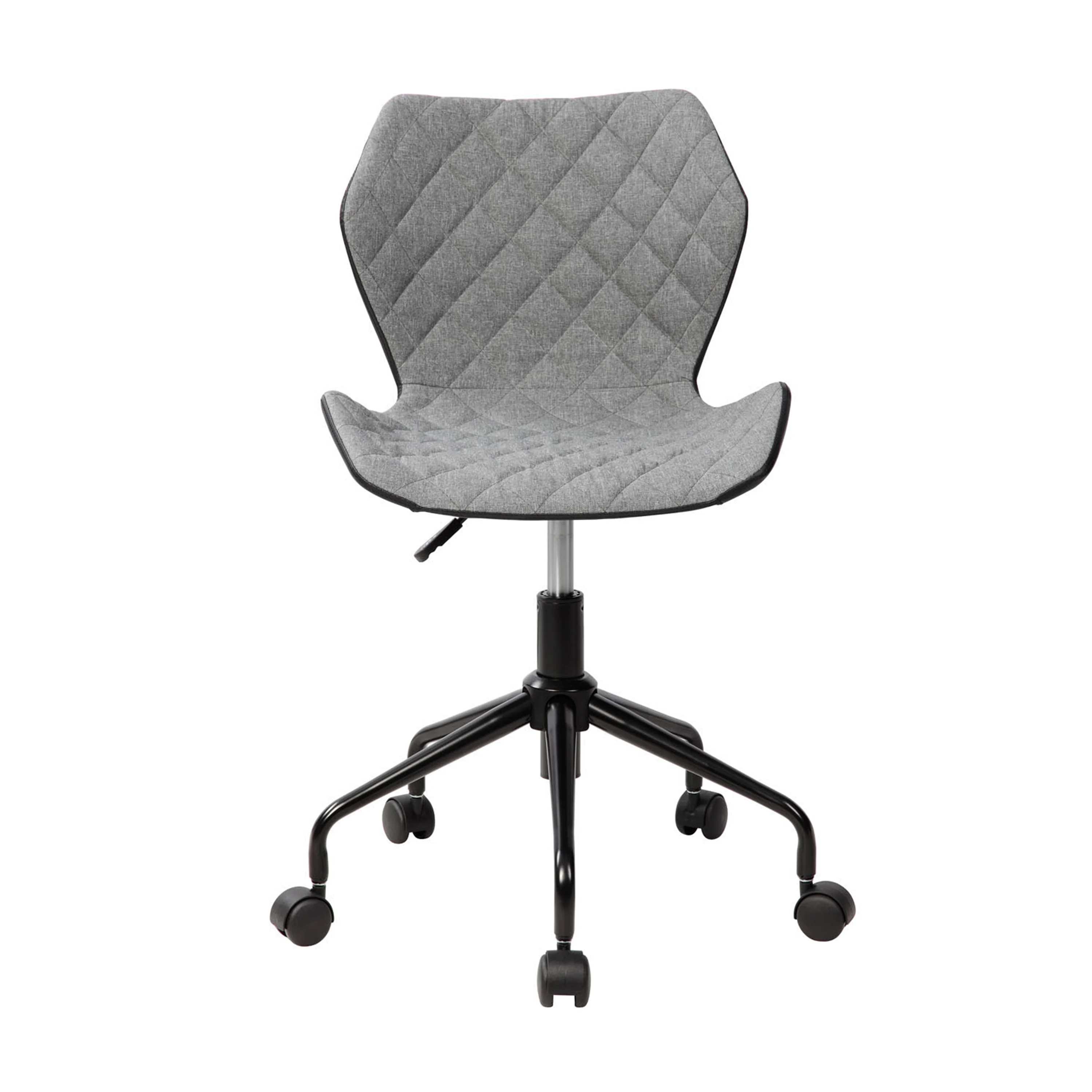 

13 дюймовый офисный стул с поворотным механизмом и регулируемой высотой, объем 200 фунтов, серый