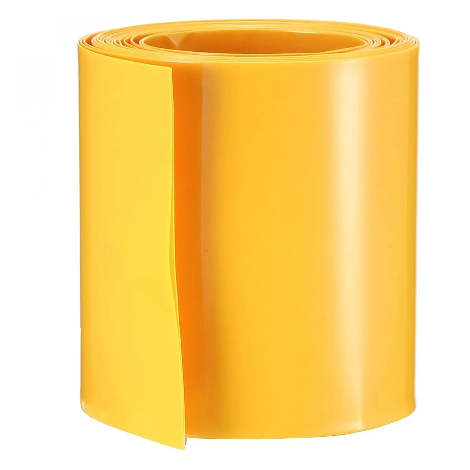 

Keszoox Battery Wrap PVC Heat Shrink Tubing 50mm Flat Width for 18650 Power Supplies 2 Meter Length Yellow