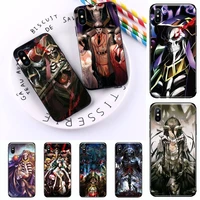 anime overlord phone case for iphone 12 11 13 7 8 6 s plus x xs xr pro max mini