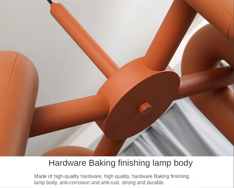 Современная U-образная люстра для водопроводных труб дизайнерская