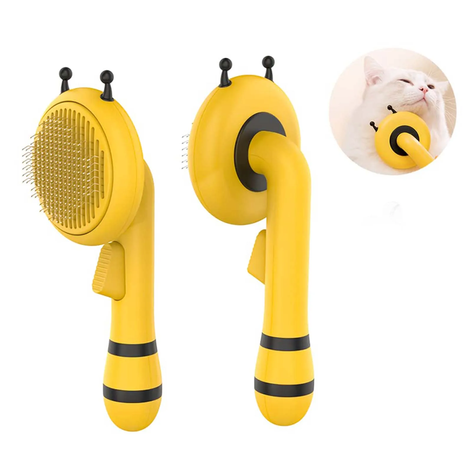 

Self-Cleaning Slicker Brush Dogs Cats Rabbits Slicker Brush For Shedding And Grooming Pet Slicker Brush For Removing Tangled