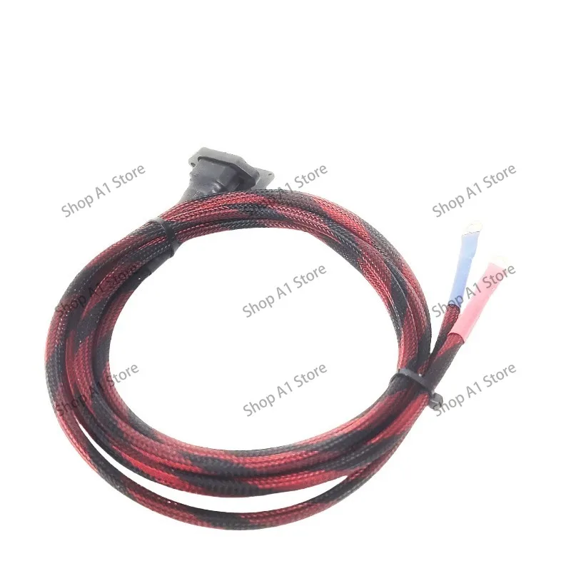Фото Ультрагибкий силиконовый кабель 3M 8AWG, разъем XT90 (женский) + закрытый зарядный порт IEC C13 с утолщенными медными наконечниками. №3