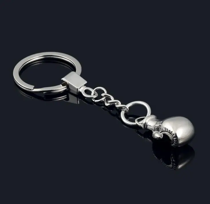 

200 pieces/lot Cool Cute Boxing Gloves Key Chain Bag Pendant Key Ring Sport Key Chain Fist Keychain Boxer Golvers Keychain
