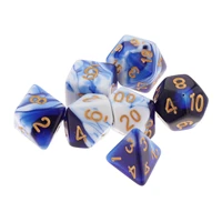 acrylic polyhedral dice game accessories role playing dice for dnd rpg mtg 7 dice board games multi sided dices set toys